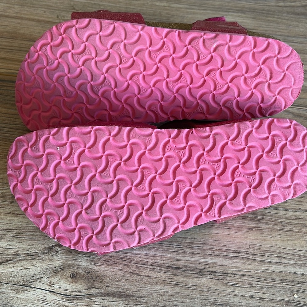 Pre-owned Pink Glitter Kids Sandals 32 size - Picture 6 of 13